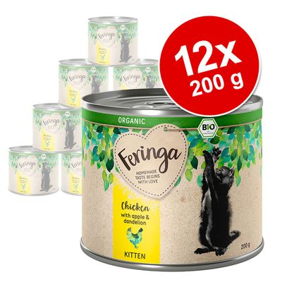 Sparpaket Feringa Bio Menü Kitten 12 x 200 g