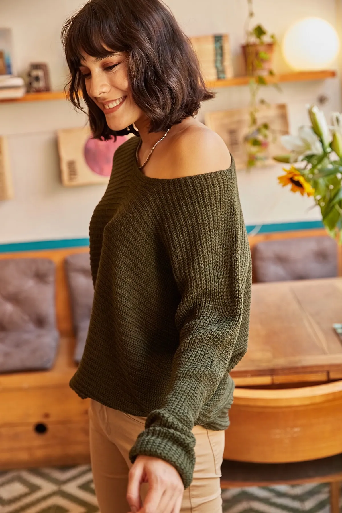 Olalook  Pullover - Khaki - Regular Fit