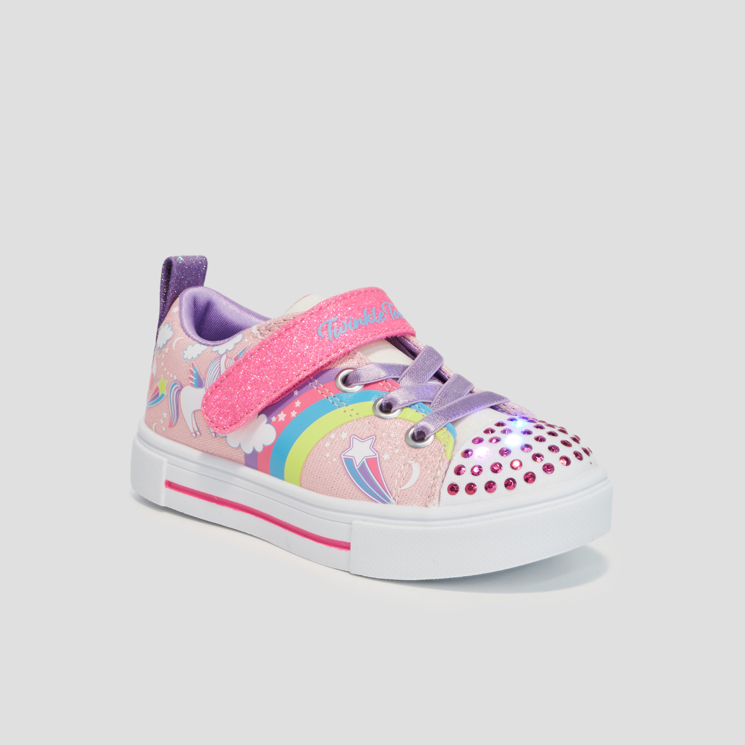 Tennis lumineuses à lacets Twink Spark multicolore fille | La Halle