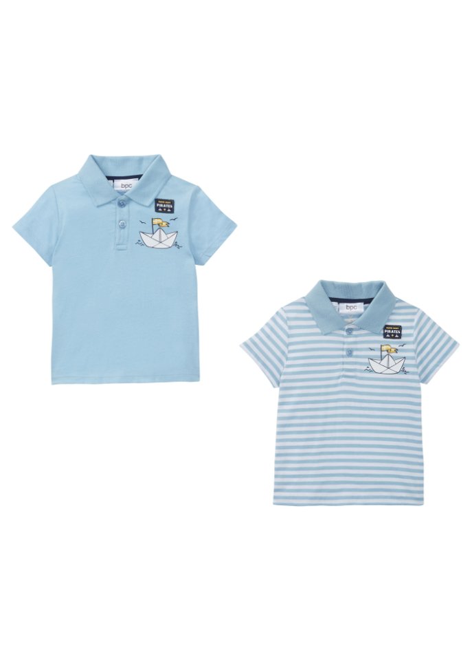 Baby Poloshirt (2er-Pack) Bio-Baumwolle