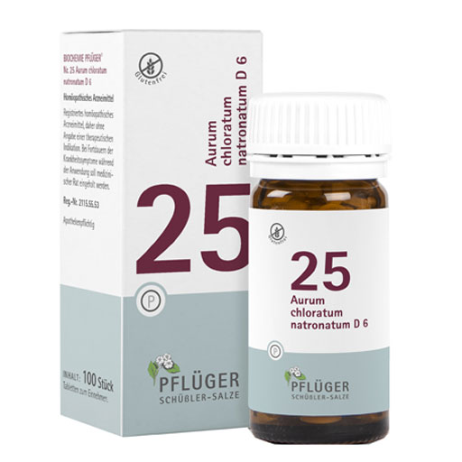 BIOCHEMIE Pflüger 25 Aurum chlorat.natron.D 6 Tab.  100 St  Tabletten