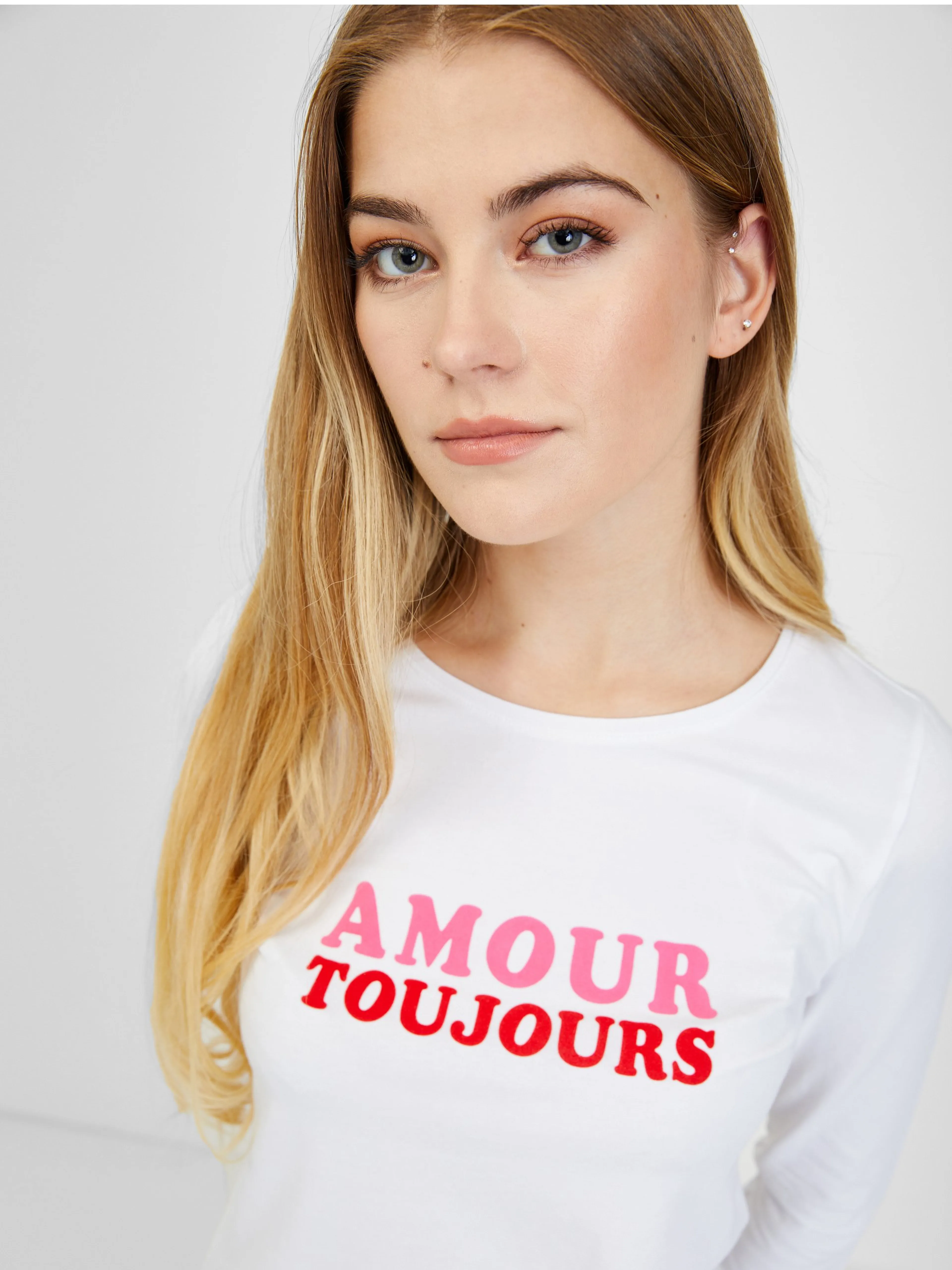 Weißes Damen-T-Shirt ORSAY