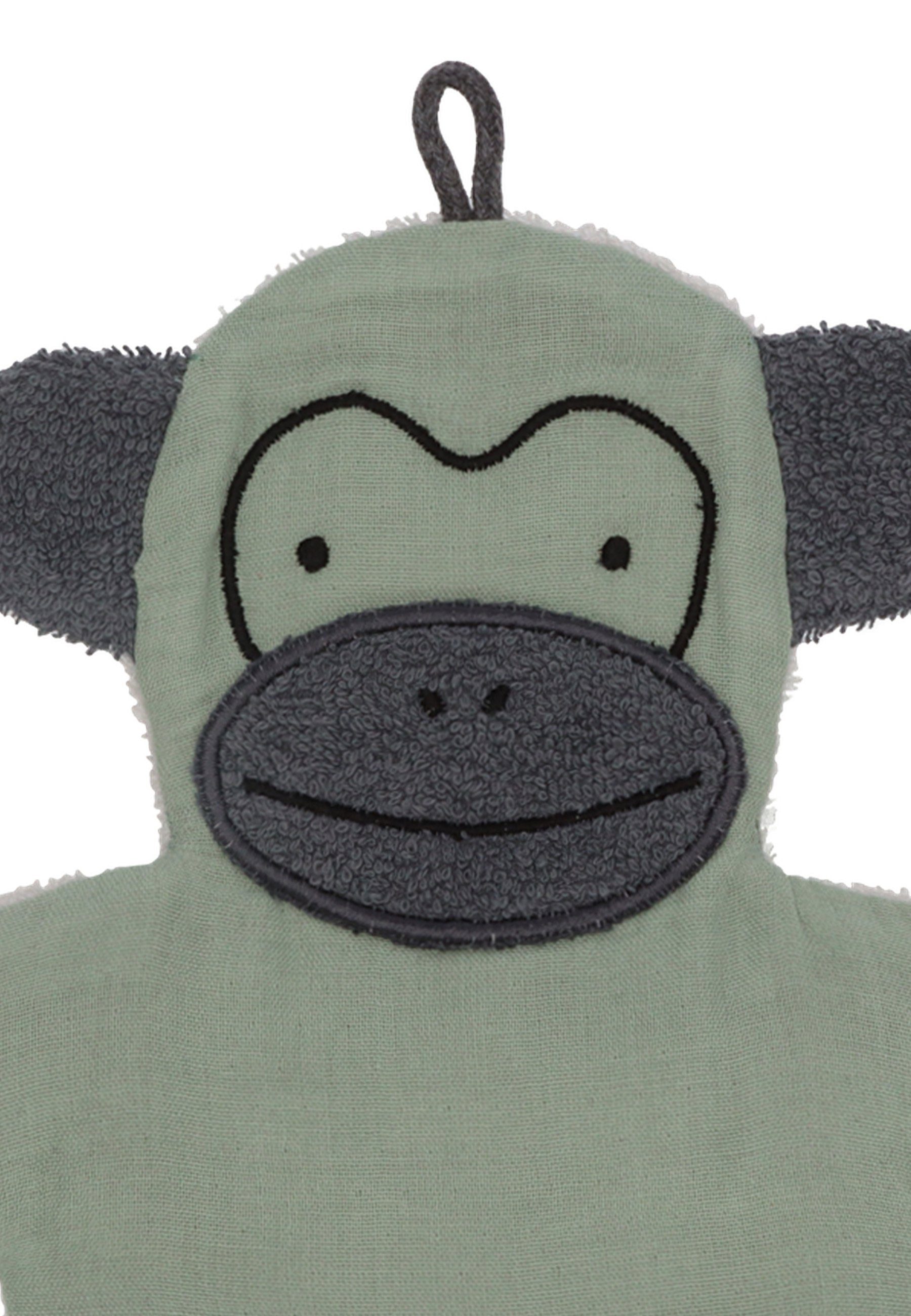 Sterntaler® Waschhandschuh Waschhandschuh Albert (Affe Albert, 1-tlg)