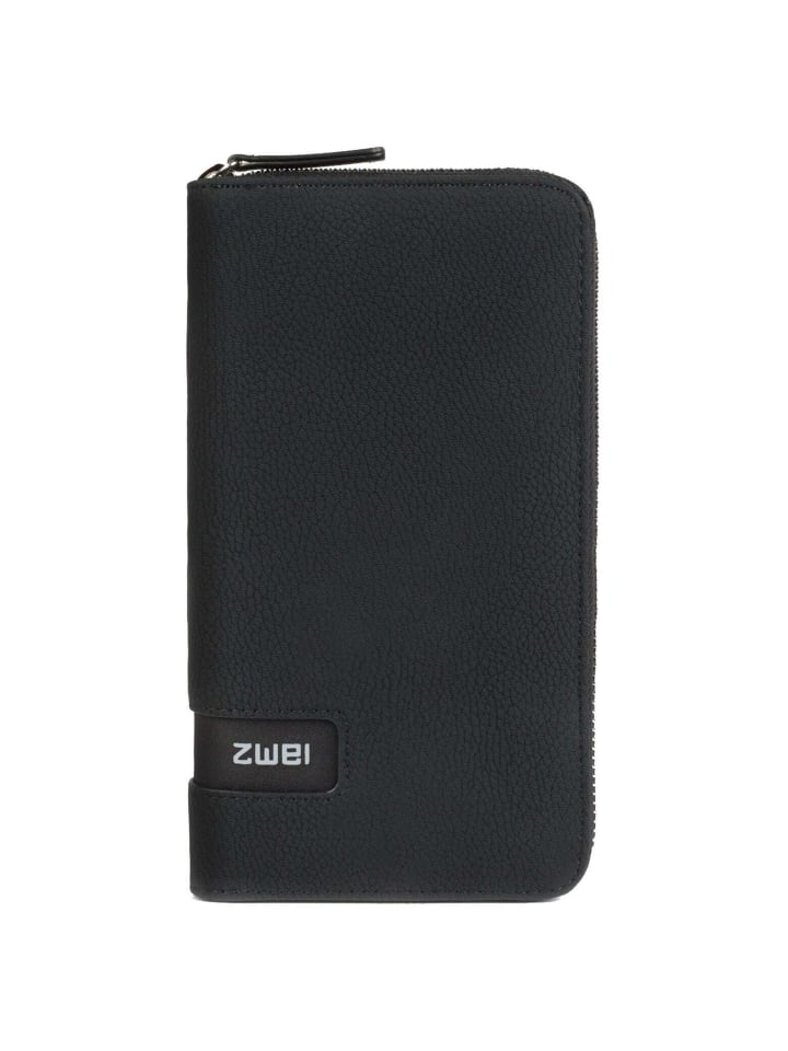 Zwei Mademoiselle MW2 - Geldbörse 15cc 20 cm (nubuk-sky) in nubuk-black günstig kaufen onesize