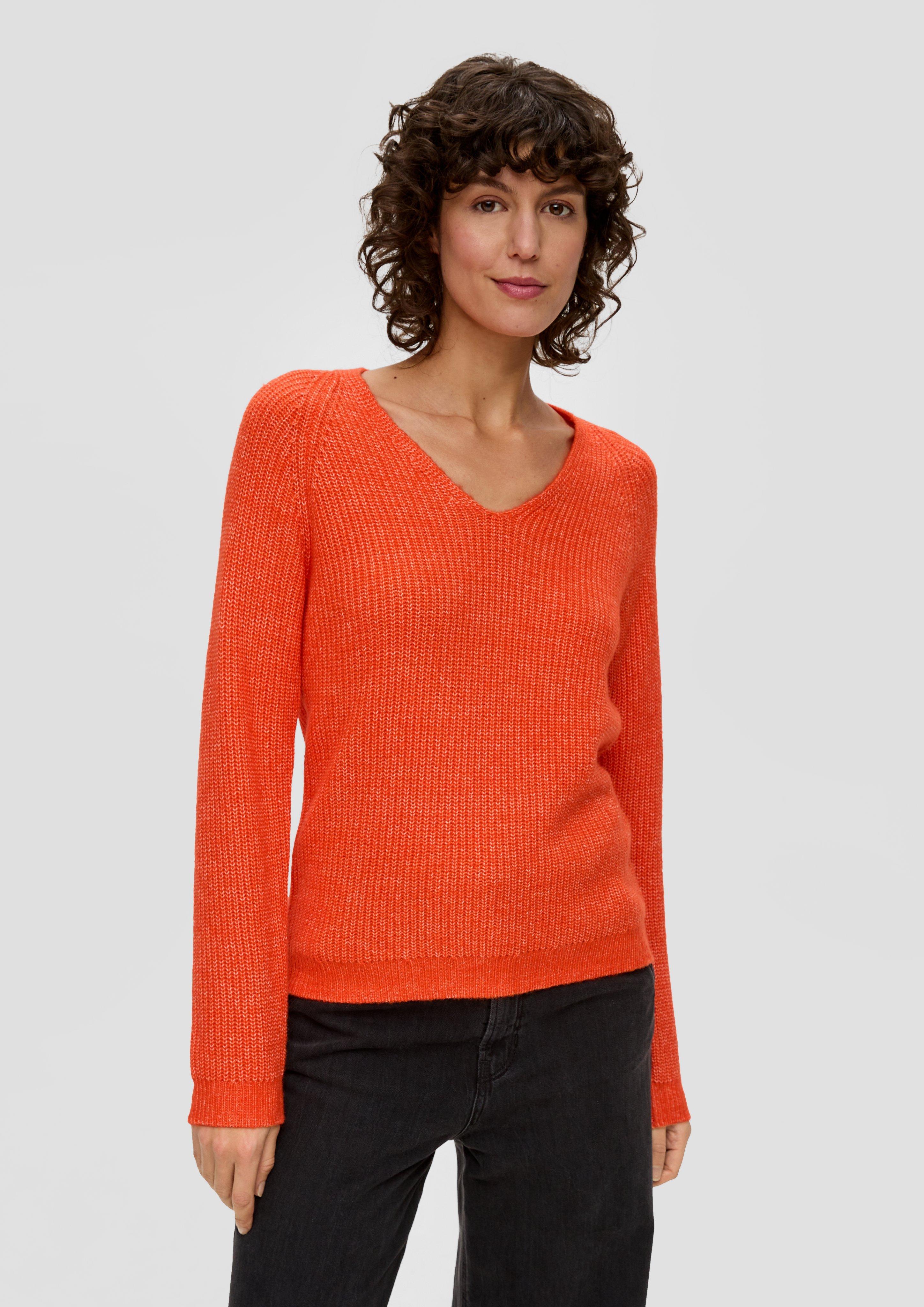 Strickpullover mit Rippstruktur  2137765-25W0