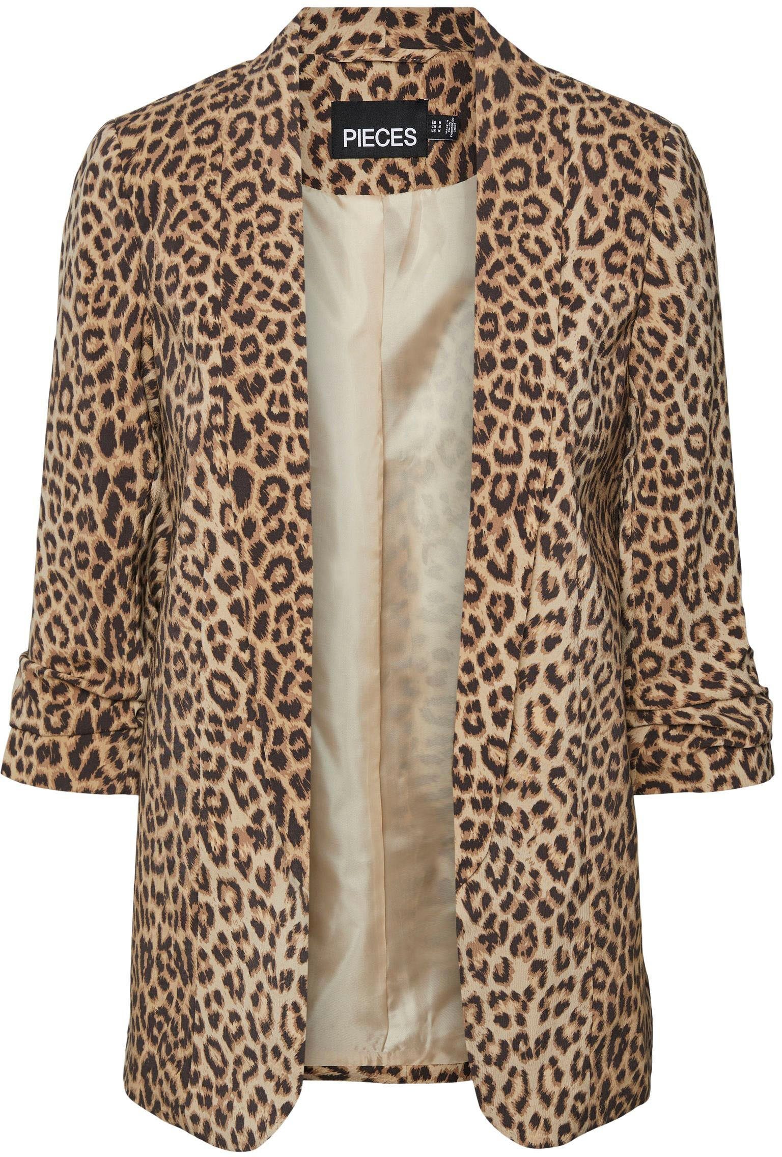 pieces Blusenblazer PCBOSELLA 3/4 PRINTED BLAZER NOOS mit 3/4 Ärmel