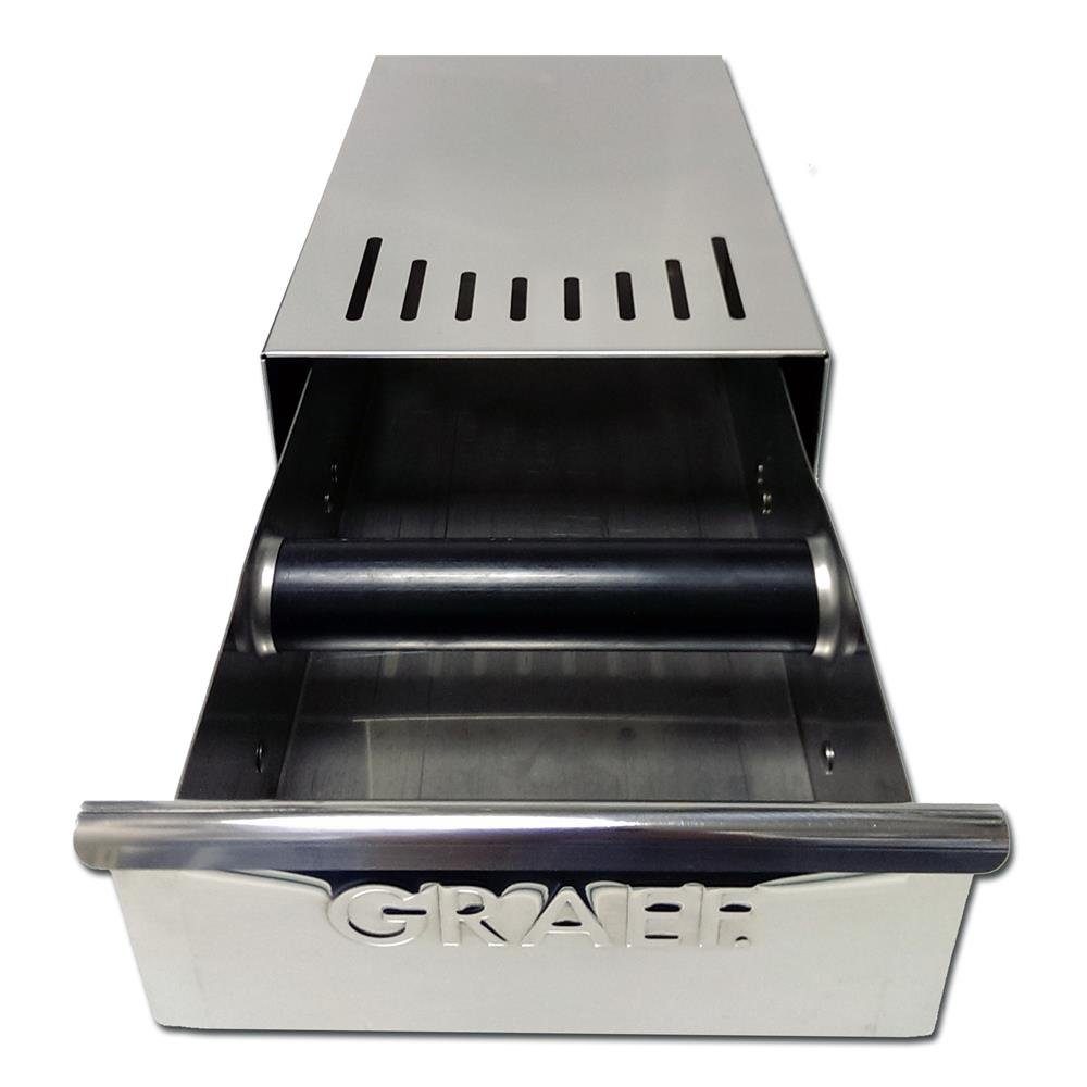 Graef Kaffeemühle Sudschublade Pulito, Kaffeemühle, Kaffeemaschine, Abklopfstab, hochglänzend, poliert, Edelstahl