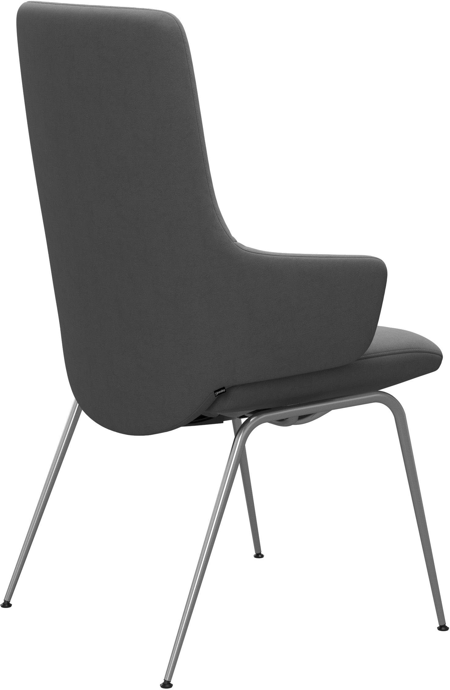 Stressless® Polsterstuhl Laurel, High Back mit Armlehne, Größe L, mit Beinen aus Stahl in Chrom matt