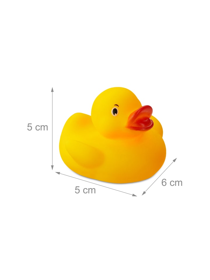 relaxdays 12x Badeente in Gelb günstig kaufen onesize