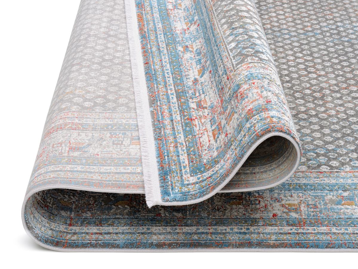 Webteppich Miri Grau-Multicolor 160 x 230 cm