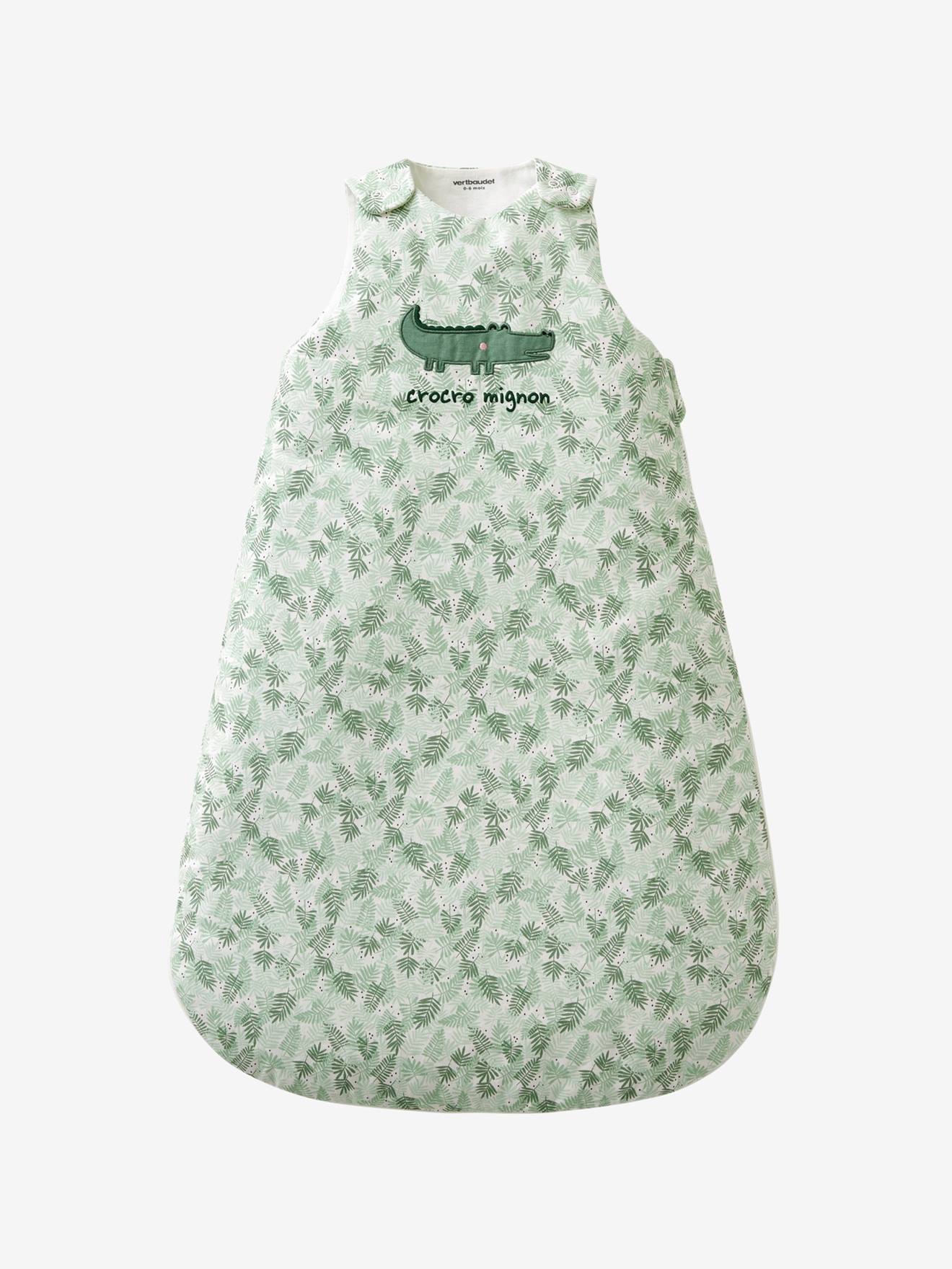 Gigoteuse sans manches CROCO MIGNON vert