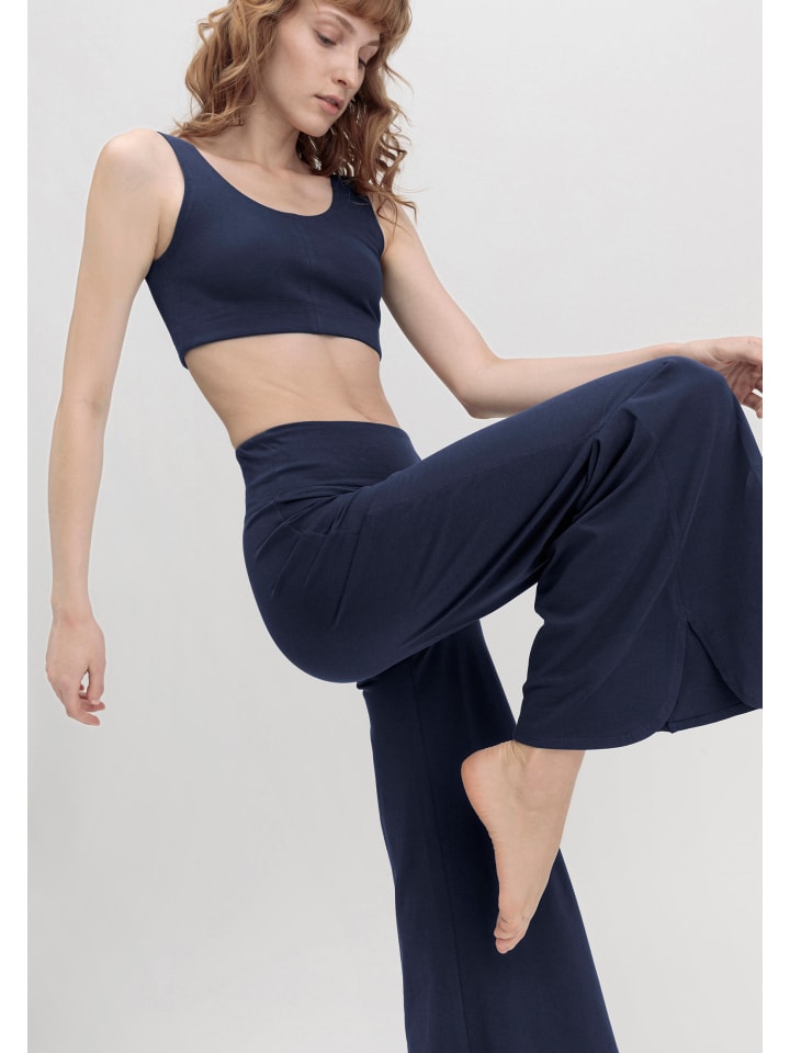 Hessnatur Yoga-Hose in dunkelblau günstig kaufen 34