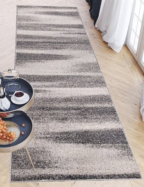 Läufer Läufer Flurläufer Modern für Vorzimmer, Küche - Grau, Mazovia, 60 x 100 cm, Kurzflor, Meterware, Höhe 10 mm, Kurzflor - niedrige Florhöhe