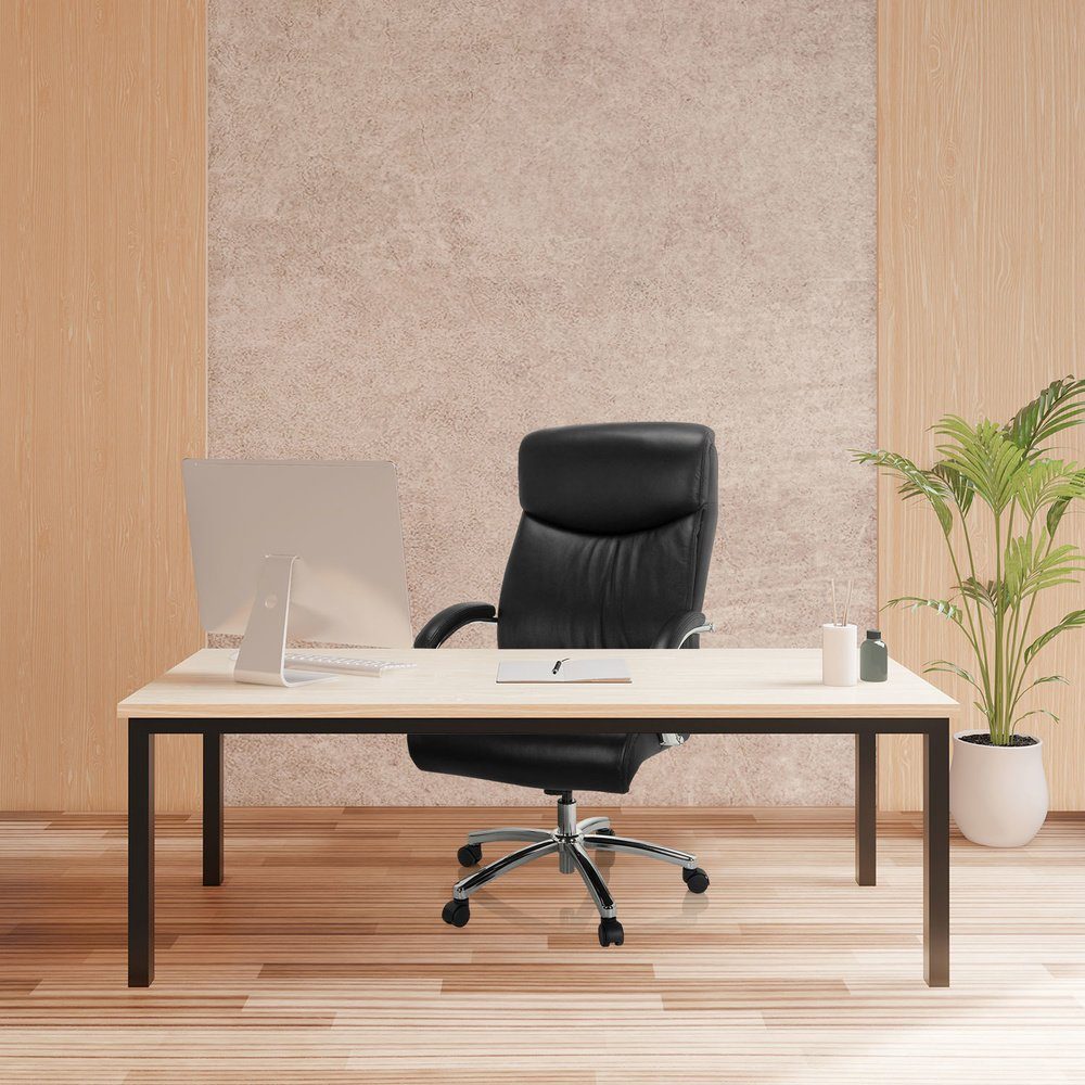 hjh OFFICE Drehstuhl XXL Drehstuhl XXL CONSTRUCTOR V Leder (1 St), Chefsessel Bürostuhl ergonomisch