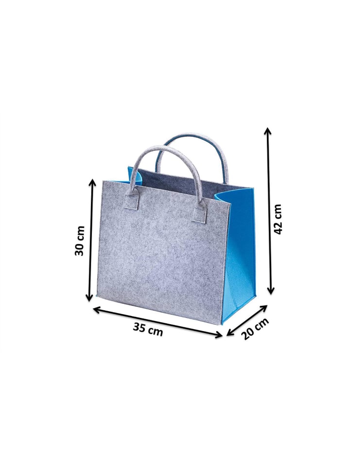 kobolo Einkaufstasche BLUEFELTBAG in Grau günstig kaufen onesize