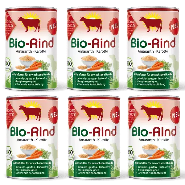 ChronoBalance Hundenassfutter ChronoBalance Alleinfutter Rind mit Amaranth und Karotte 2,4 kg