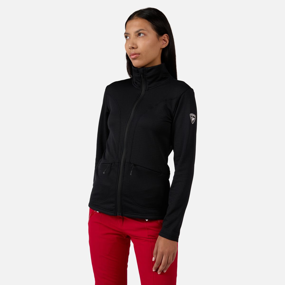 Damenfleecejacke mit durchgehendem Reißverschluss Blackside