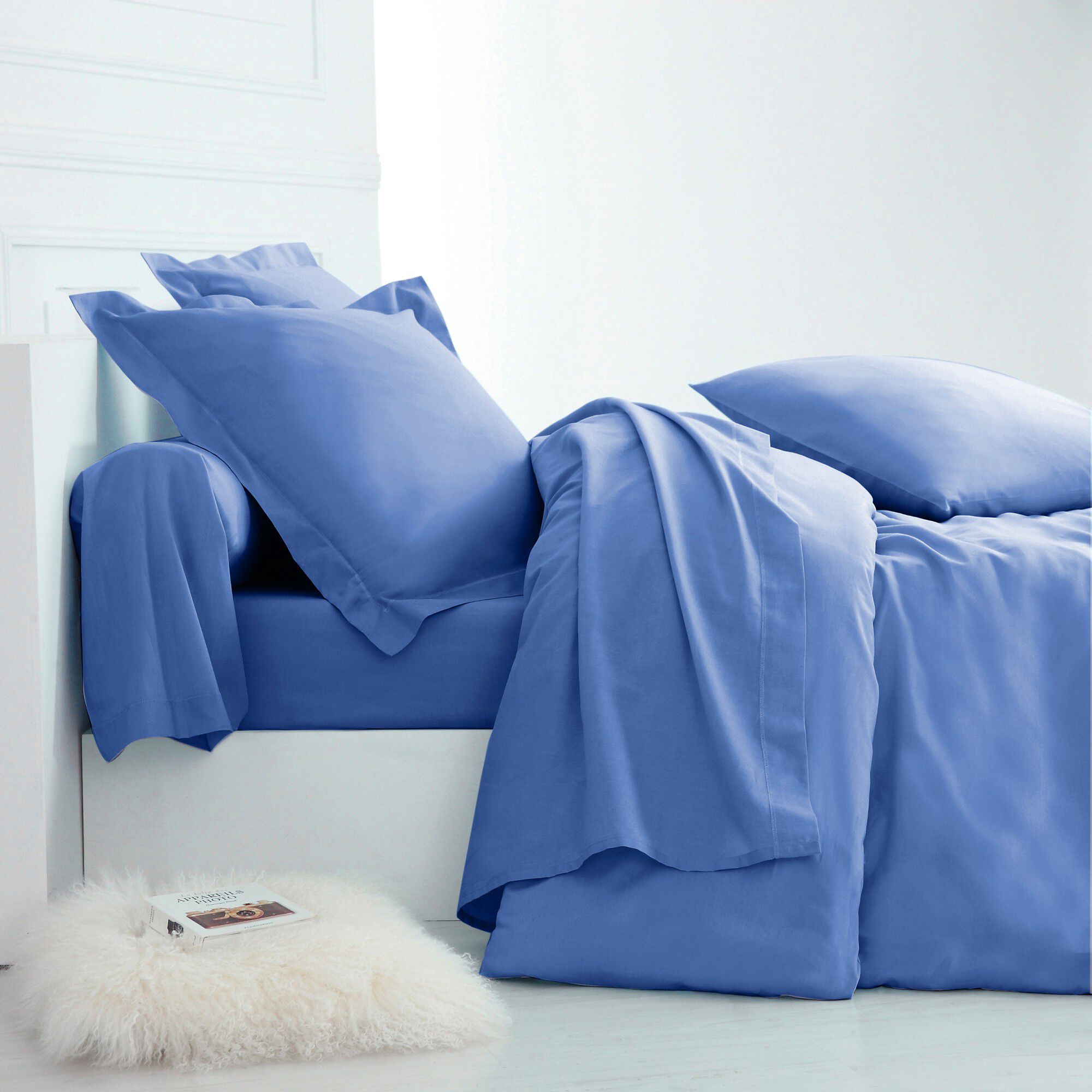 Linge de lit uni coton