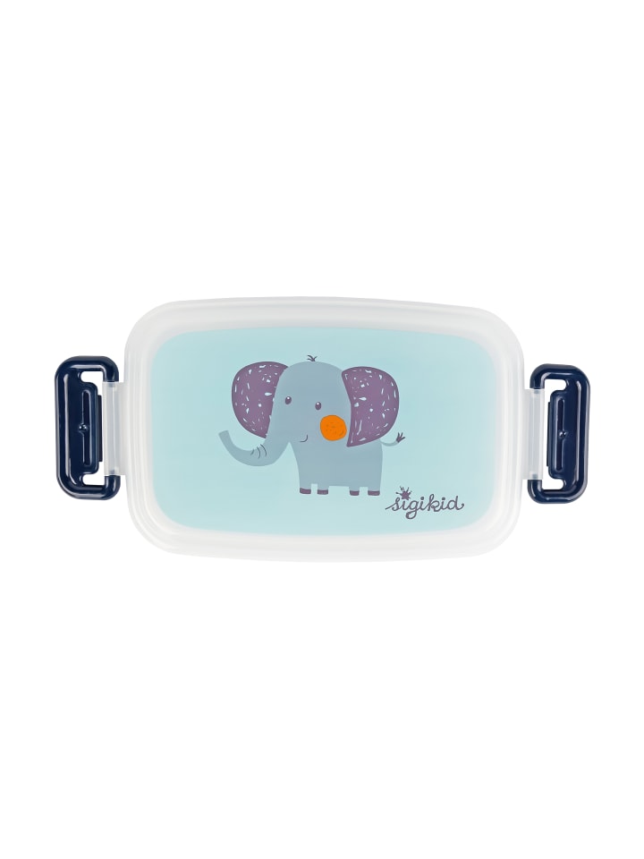 Sigikid Kindergarten-Set Trinkflasche & Brotdose in Blau Elefant günstig kaufen onesize