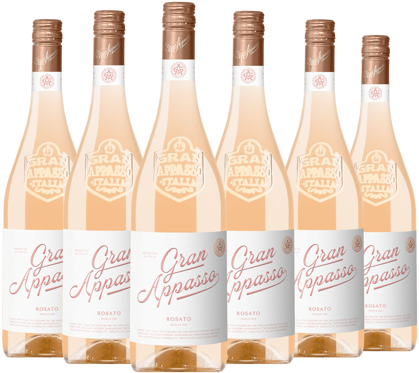 6er Weinpaket Gran Appasso Rosato Puglia IGP 2022