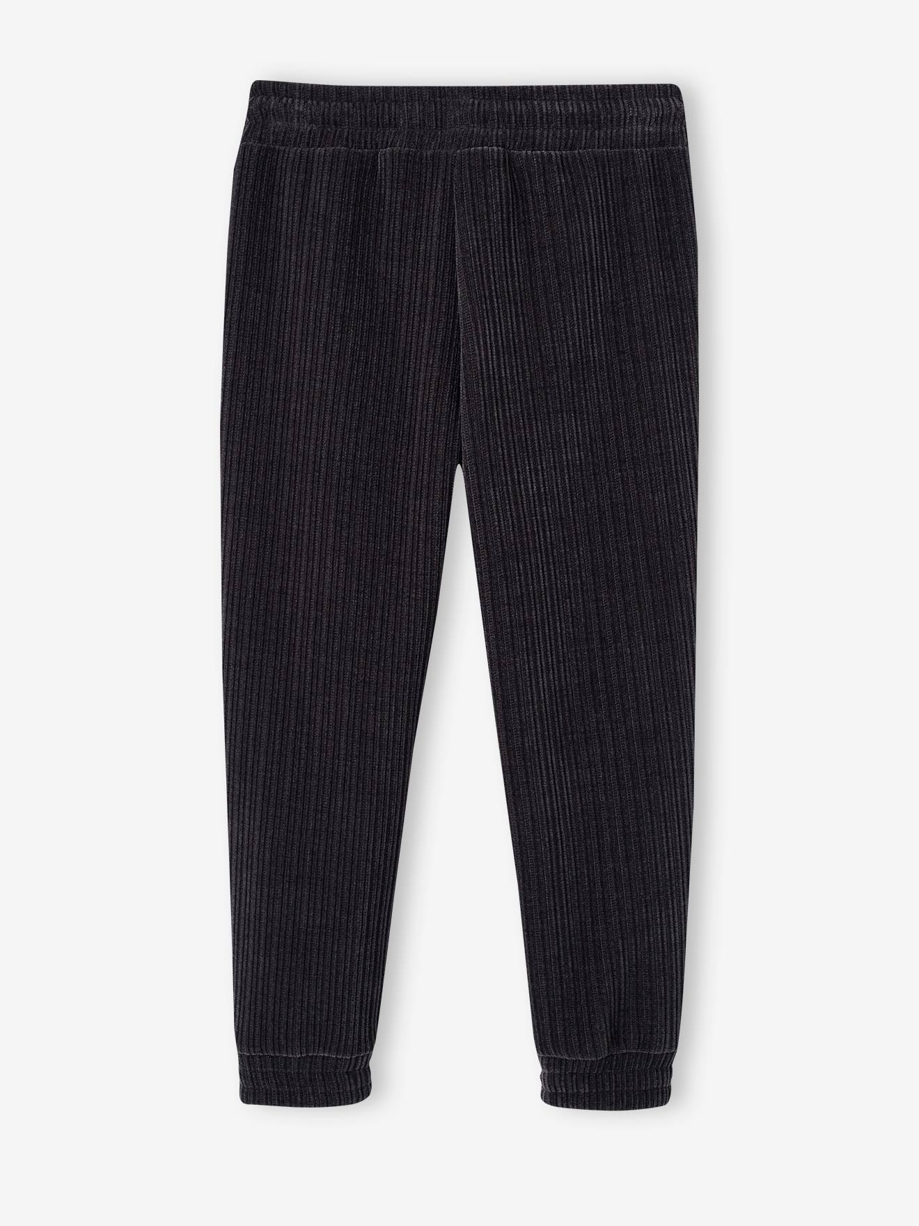Vertbaudet Mädchen Joggpants aus Cord - grau meliert