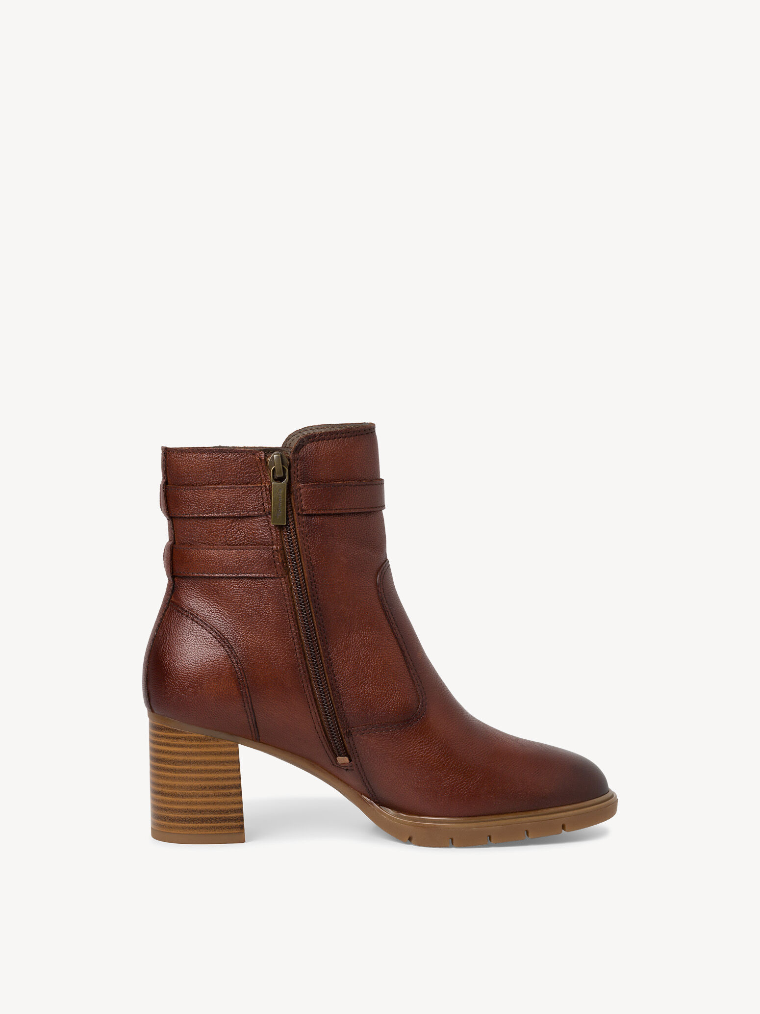 Bottine en cuir - marron