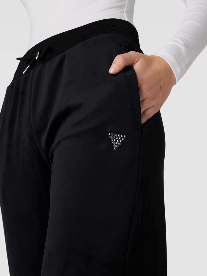 Sweatpants mit Strukturmuster Modell 'COUTURE' in black