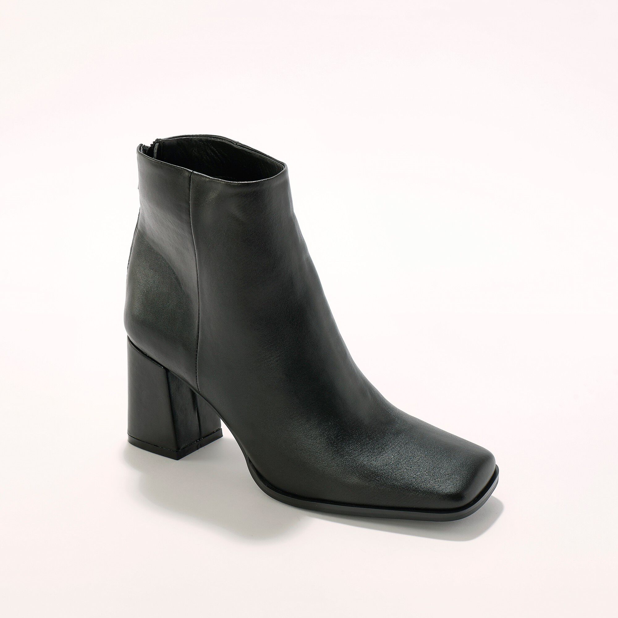 Boots à talon à bout carré
