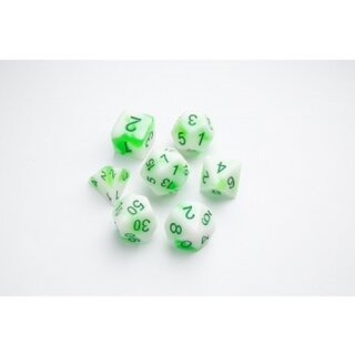 Gamegenic - Glow Series - Venom Stones - RPG Dice Set (7)
