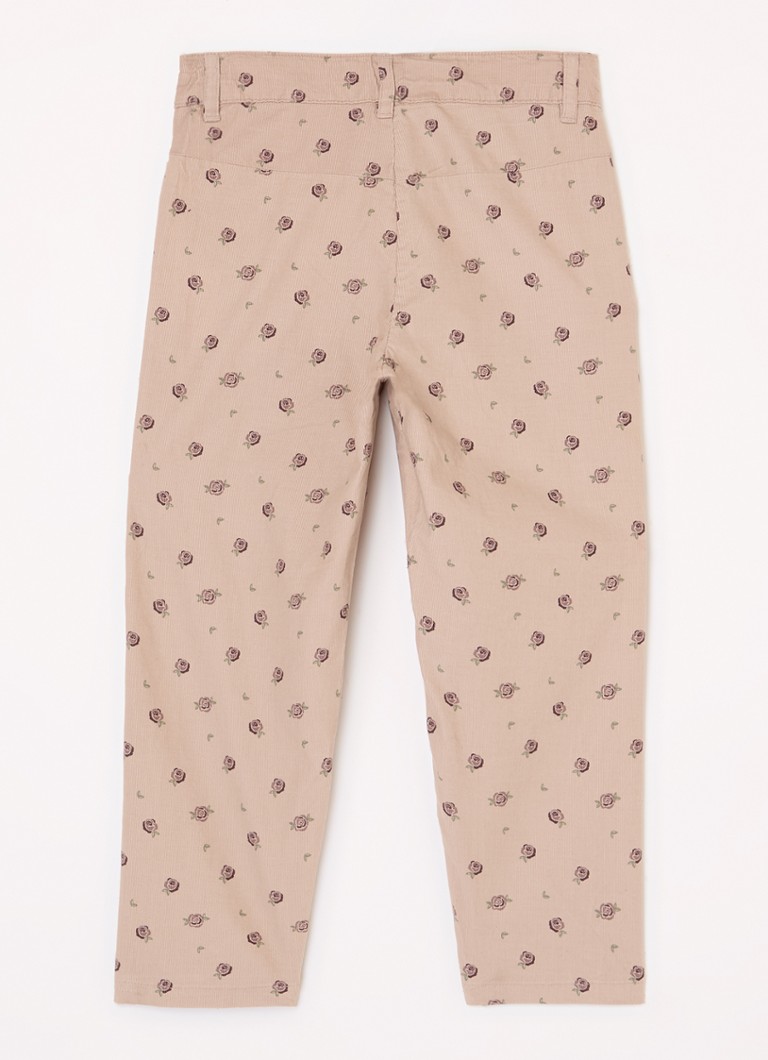 Pantaloni slim fit Lil' Atelier NMF Bella din bumbac organic