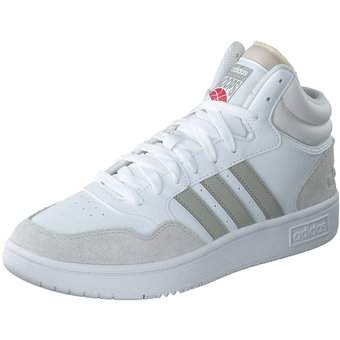 adidas Hoops 3.0 Mid Sneaker in weiß