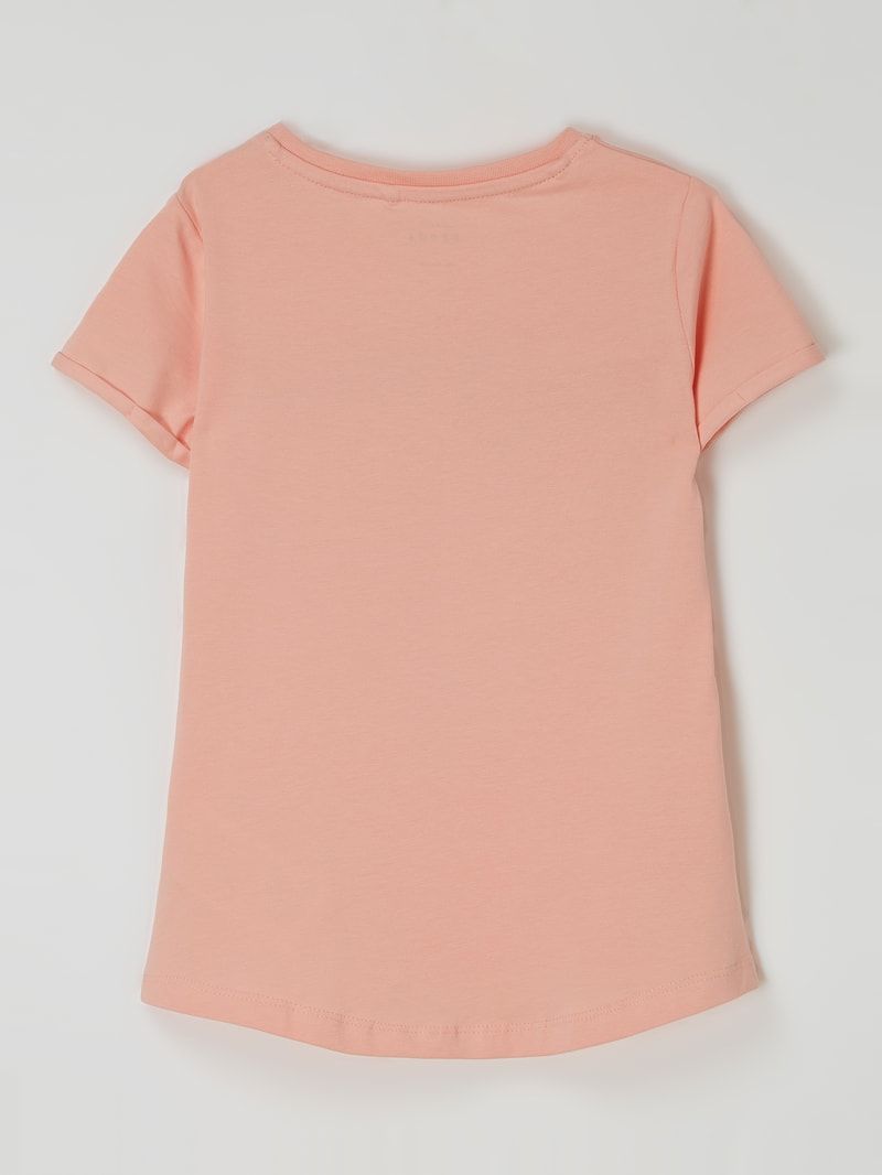T-Shirt mit Print Modell 'Vix' in apricot