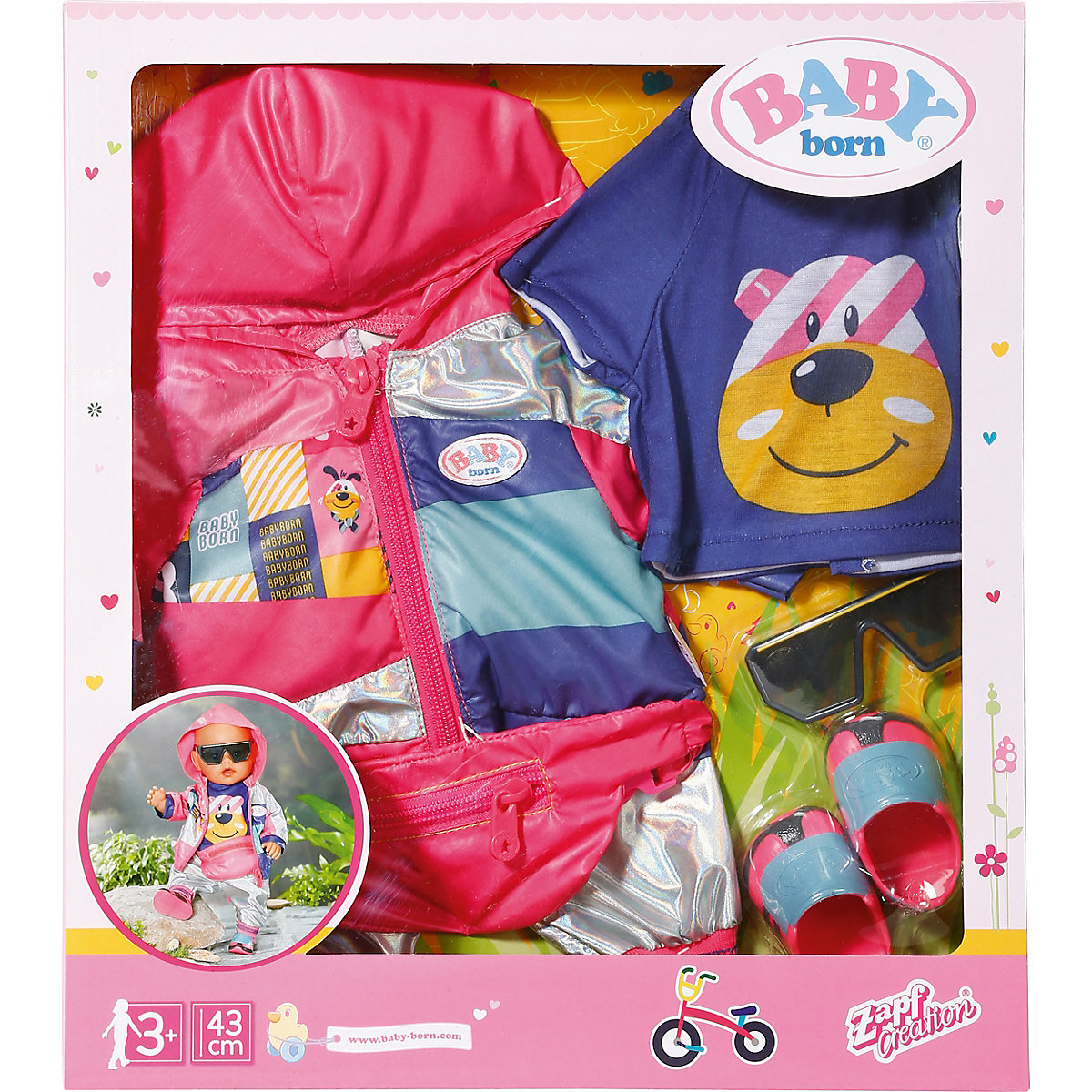 BABY born® Deluxe Fahrrad Outfit Set 43 cm