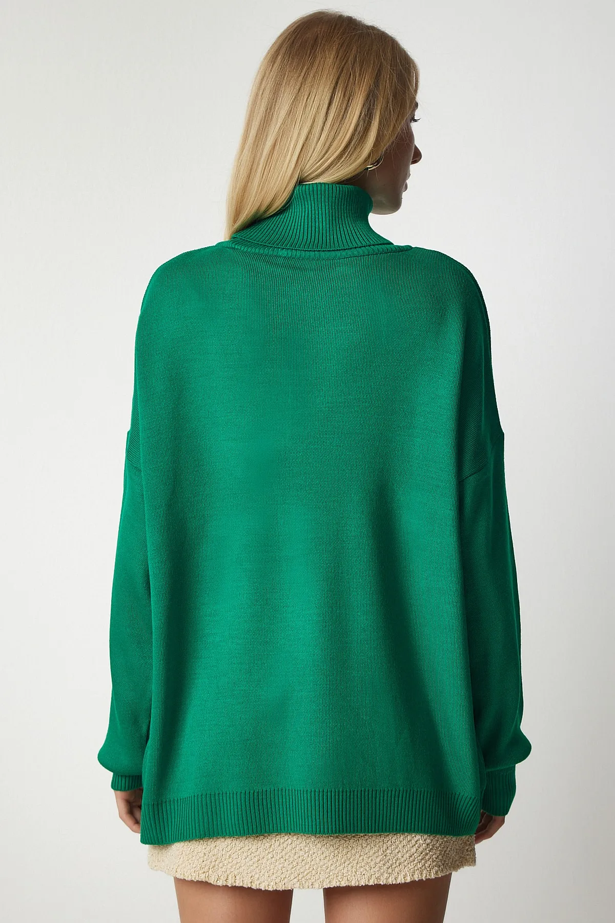 Happiness İstanbul  Pullover - Grün - Oversized