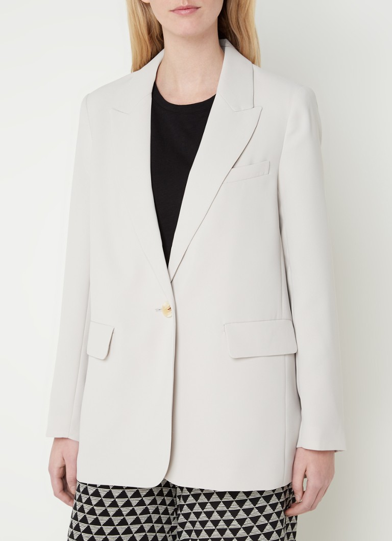 Blazer boyfriend en crêpe Whistles avec poches à rabat