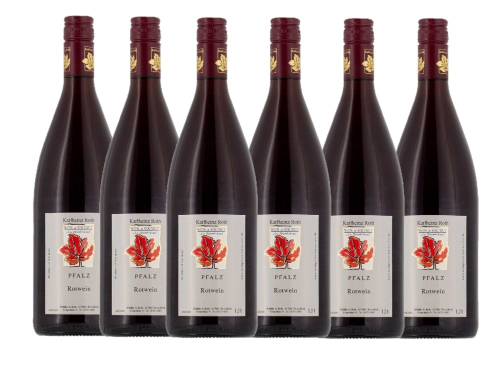 Wein- & Sektgut Karlheinz Roth Weingut Karlheinz Roth Rotwein QbA halbtrocken 2023 - 6er Karton