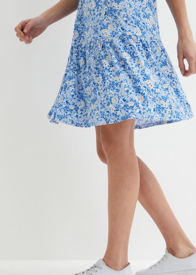 Shirtkleid mit Blumenprint