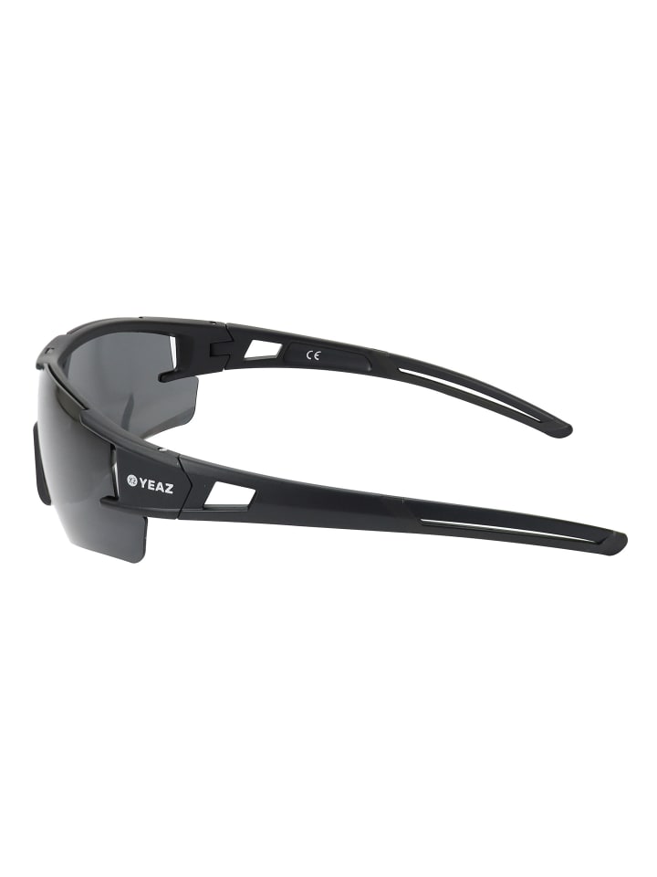 YEAZ SUNBLOW Sport-Sonnenbrille Black/Grey in grau günstig kaufen onesize
