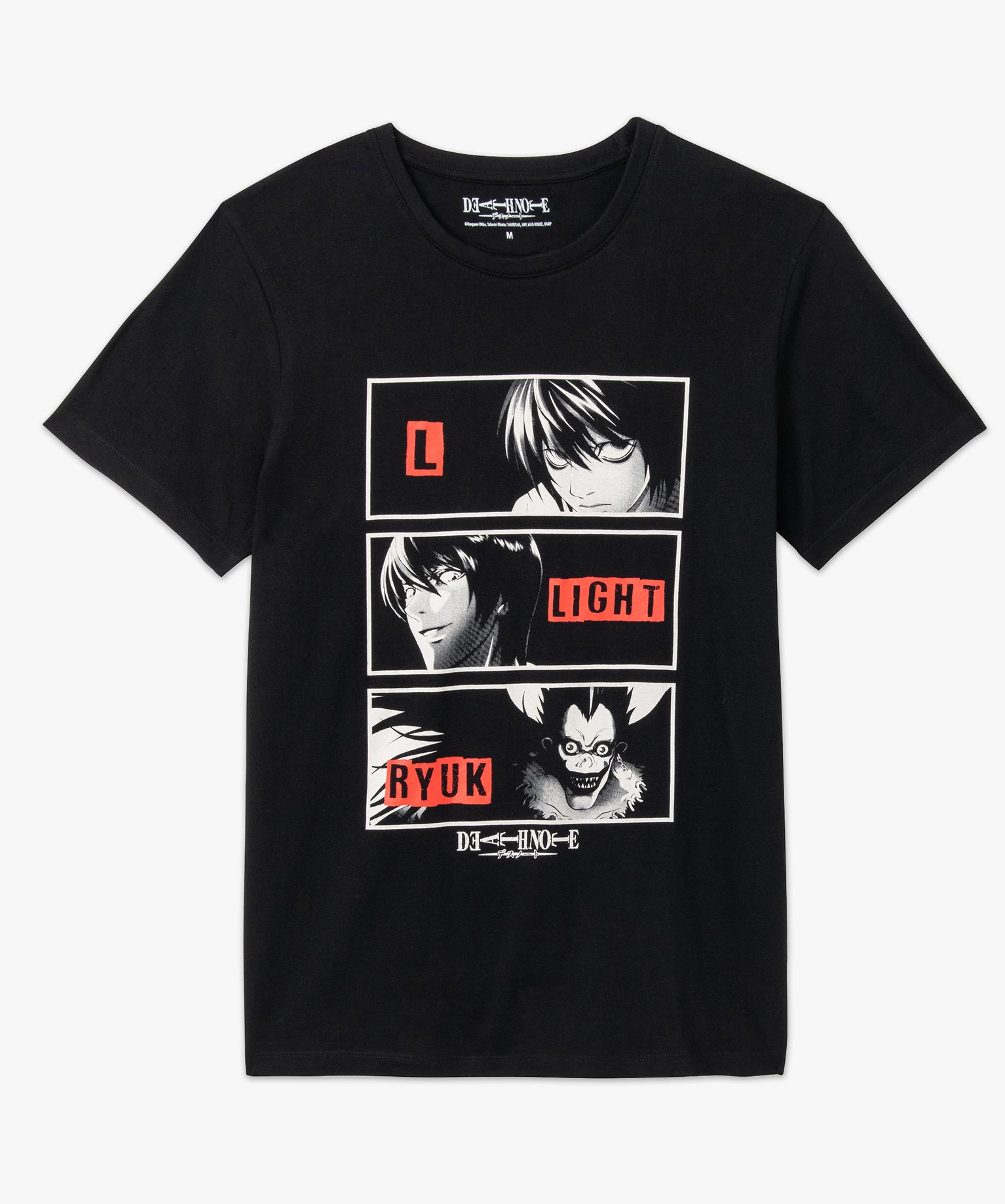 Tee-shirt homme imprimé à manches courtes - Death Note noir | GEMO