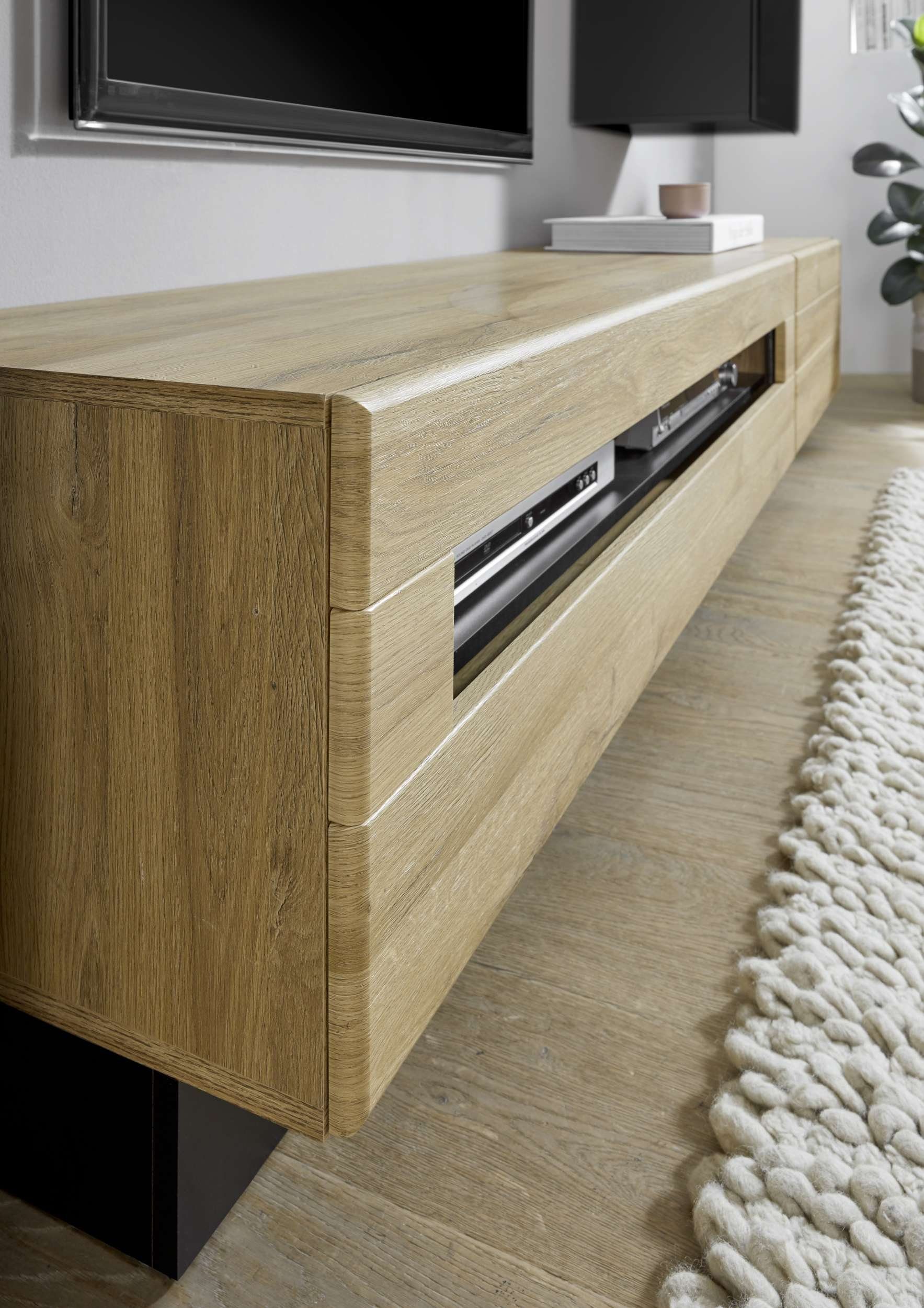 Stylefy Wohnwand Keymen, (Set (3-St), Wohnzimmer-Set), 3-teilig, mit Push-to-Open, MDF, variabel hängbar, Modern Design