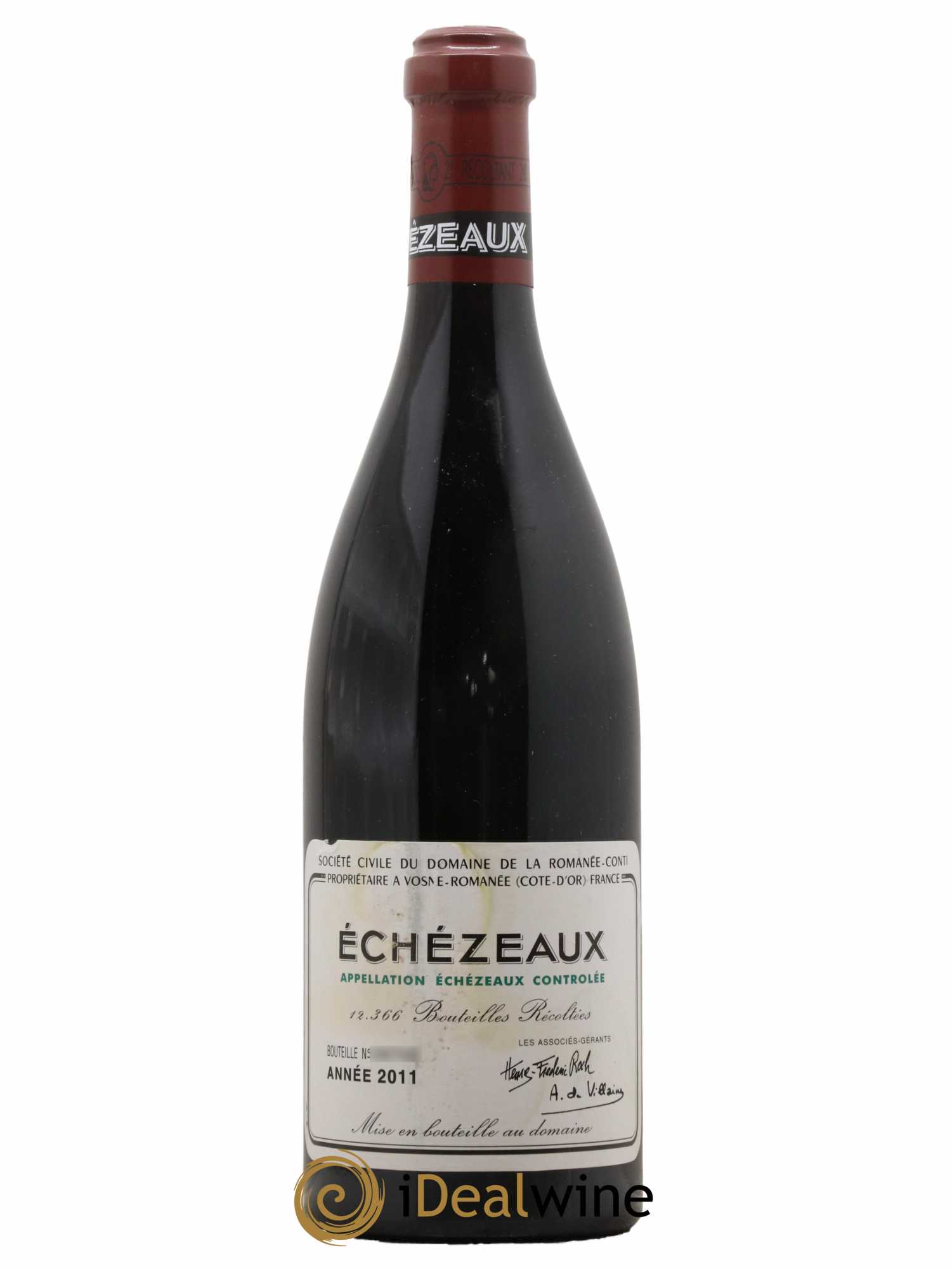 Echezeaux Grand Cru Domaine de la Romanée-Conti  2011 - Lot de 1 Bouteille