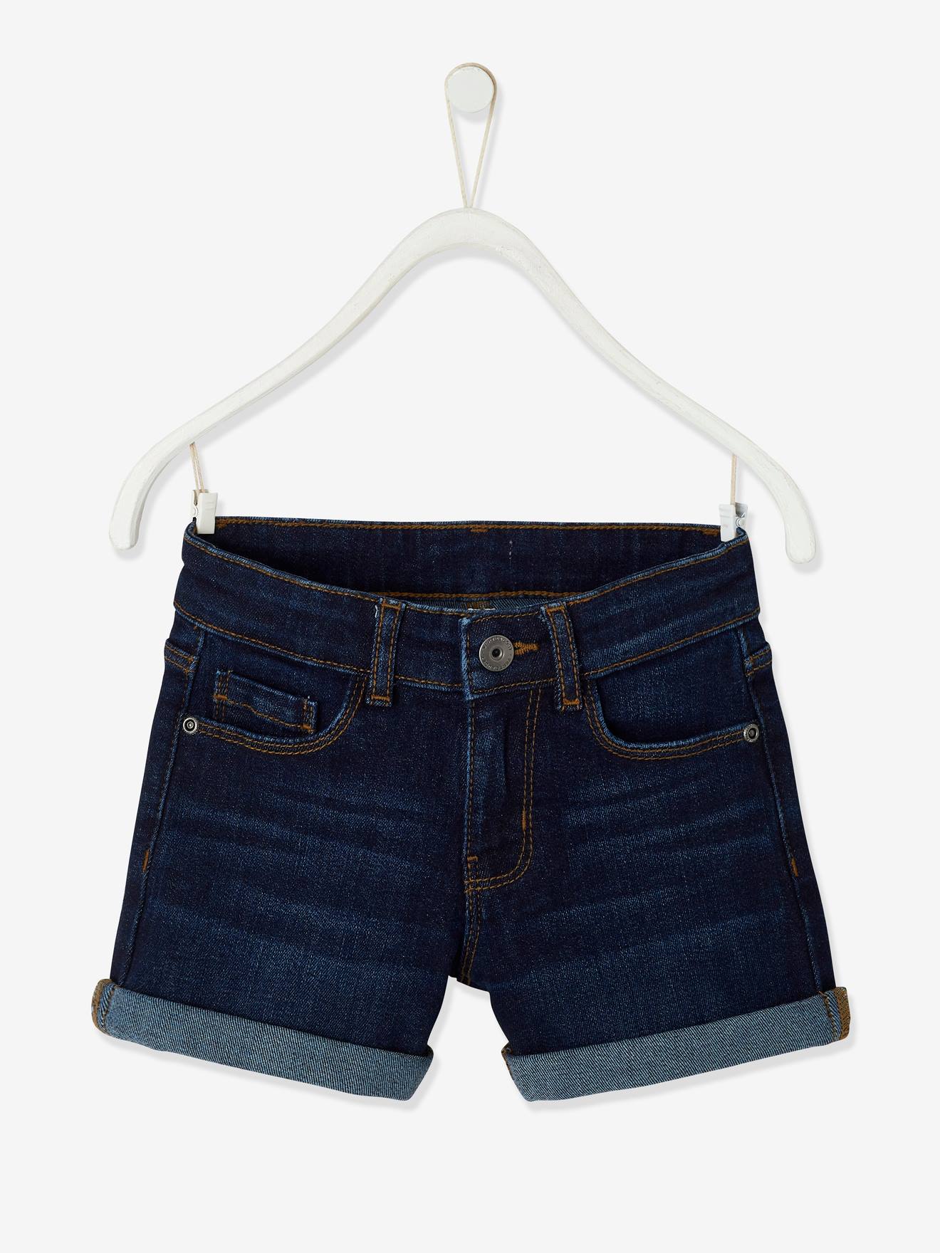 Short en jean Basics fille stone