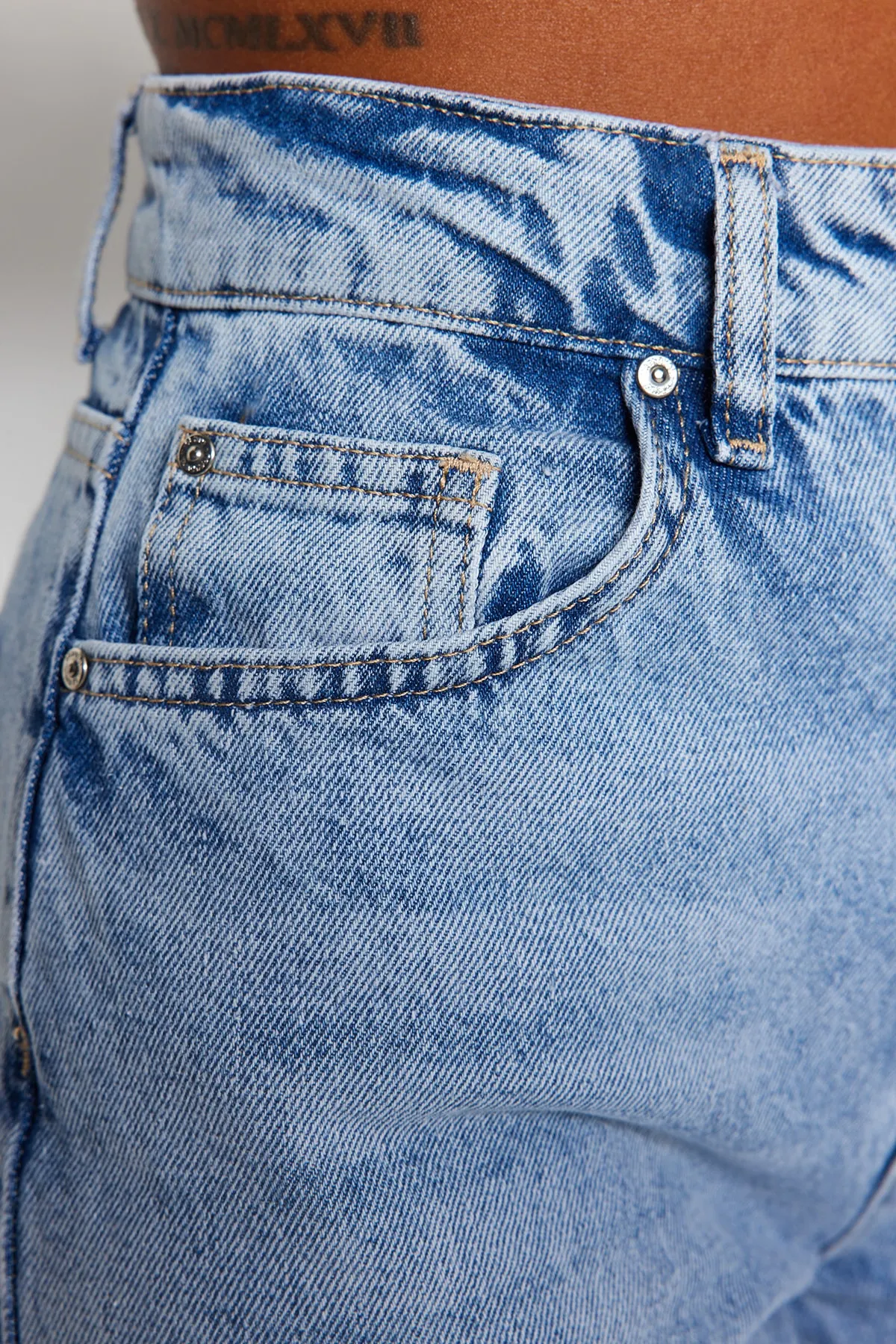 Trendyol Collection  Jeans - Dunkelblau - Wide Leg