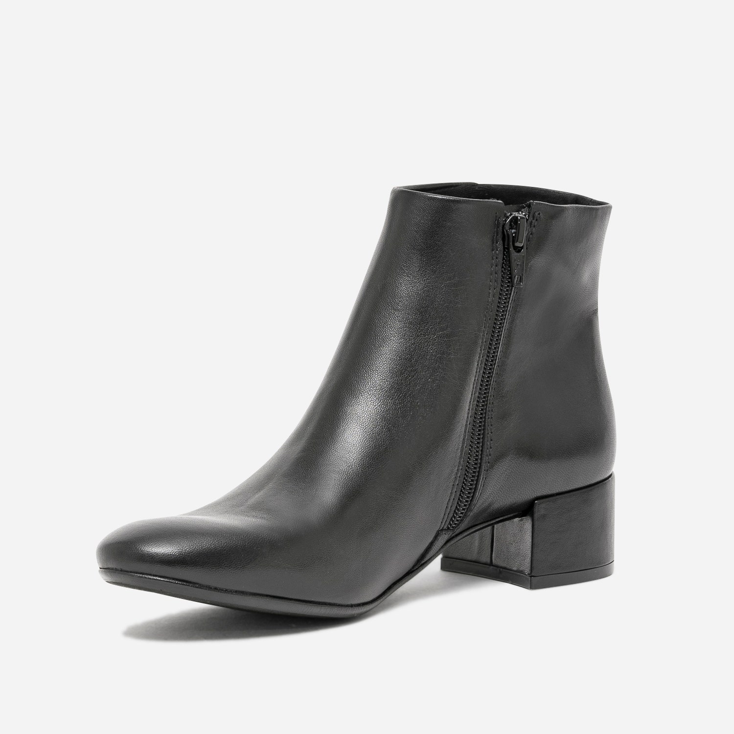 Boots noir en cuir