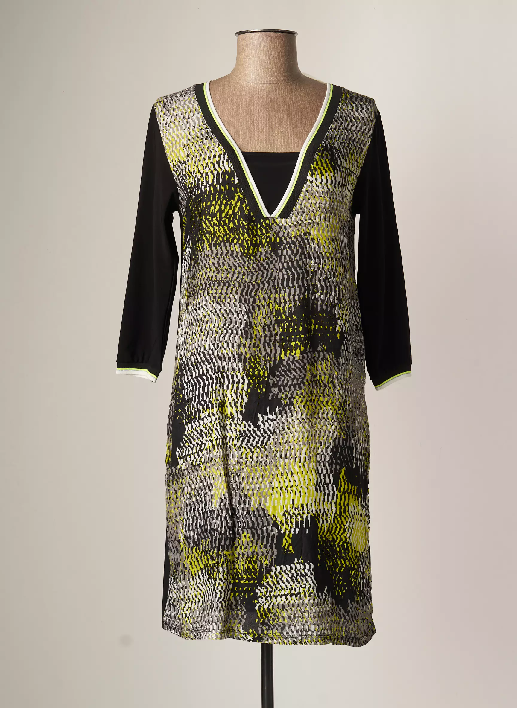 Deca Robes Mi Longues Femme couleur noir