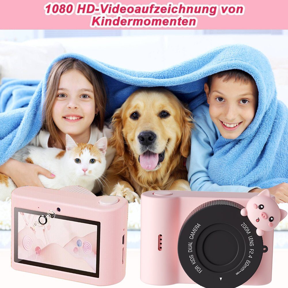 Fine Life Pro Kinderdigitalkamera Touchscreen Kamera Kinder Camcorder Kinderkamera (Geeignet als Geschenk für Kinder von 3 bis 14 Jahren)
