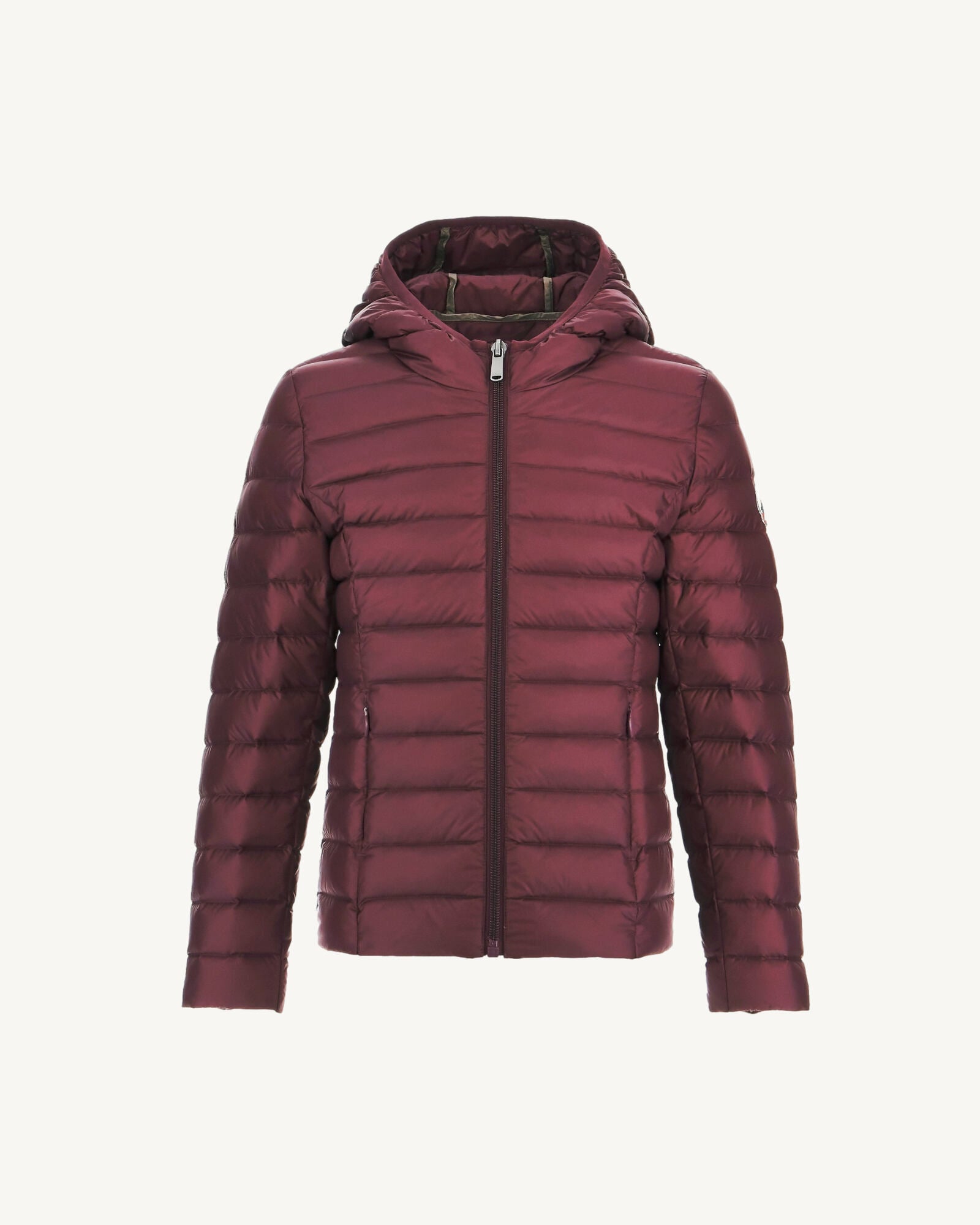 Doudoune légère à capuche enfant Aubergine Carla