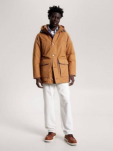 TOMMY HILFIGER Herren Daunenjacke mit Kapuze ROCKIE NON FUR DOWN PARKA