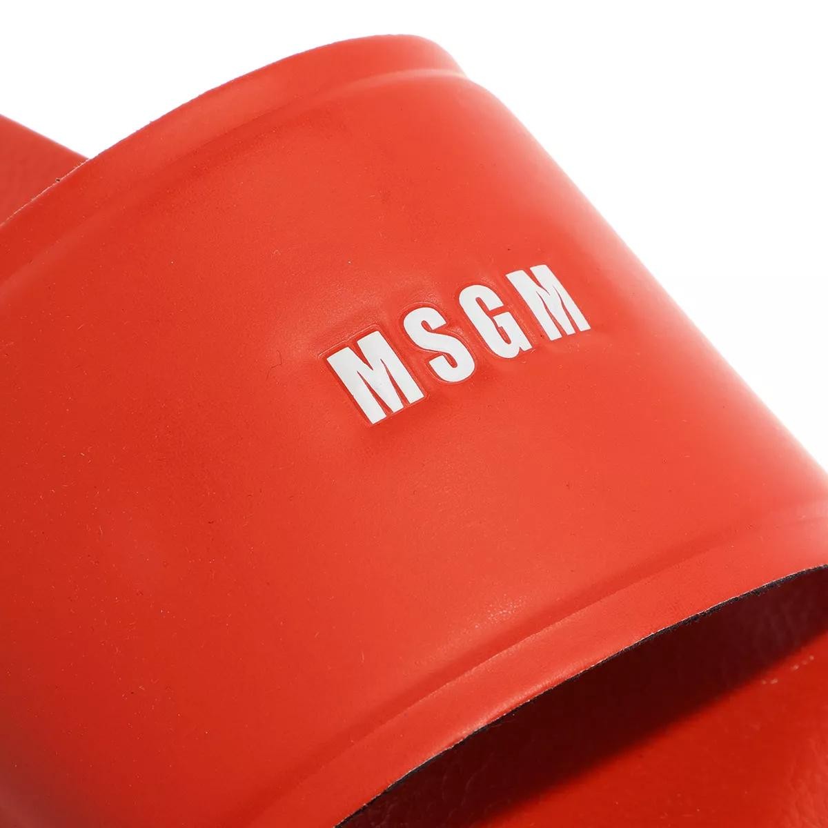MSGM Pantoletten rot Slide