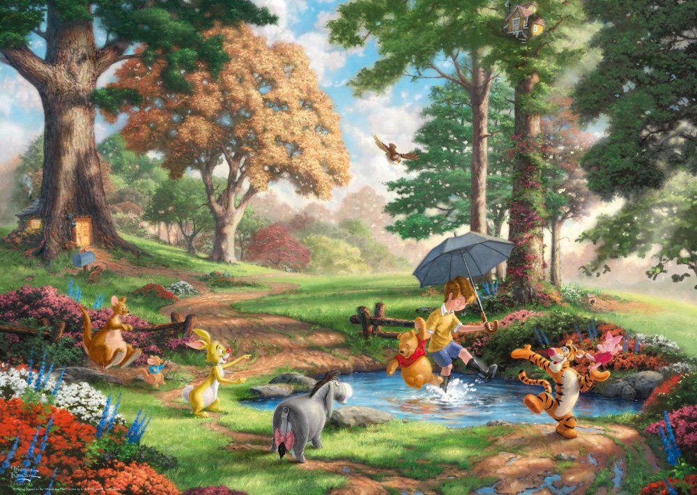 Schmidt Spiele Puzzle  Dreams Collection - Winnie The Pooh, Thomas Kinkade Studios, 1000 Puzzleteile, Made in Europe